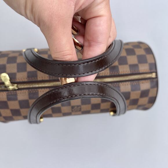 Louis Vuitton Papillon Damier Ebene Duffle 26 Brown Canvas shoulder Bag - Picture 4 of 14
